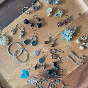 Vintage Gold and Silver Earring Set